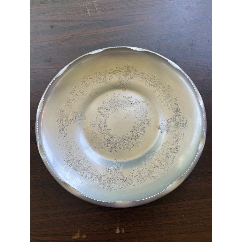 Elegant Vintage Silver-Plated Serving Platter